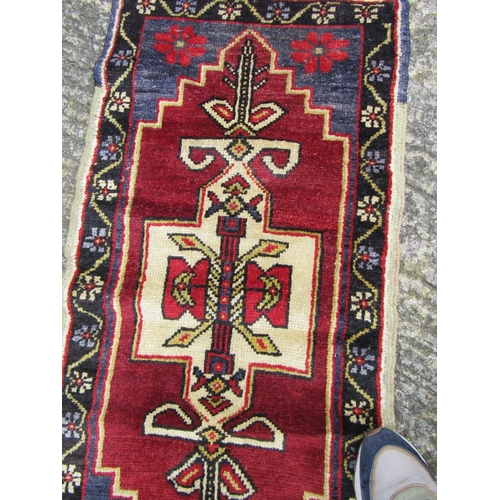 988 - Persian Pure Wool Rug 4ft Long x 1ft 10 Inches Wide