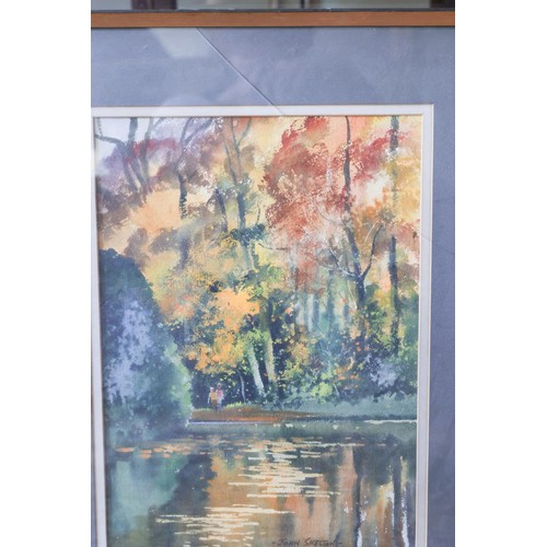 1329 - John Skelton Marley Park Autumn Watercolour Signed Lower Right Approximately 16 Inches High x 12 Inc... 