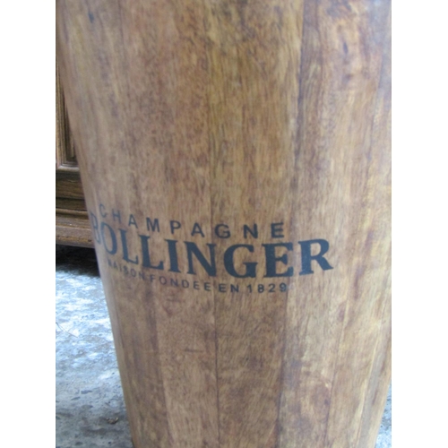 2079 - Bollinger Champagne Wooden Bucket with Swing Carry Handle