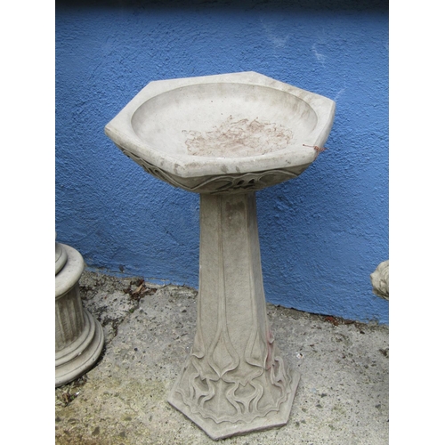 2084 - Composite Stone Birdbath