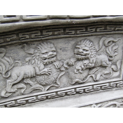 2085 - Composite Stone Pair of Lions