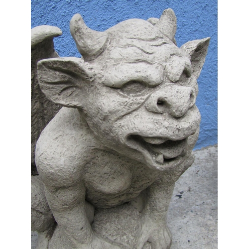 2089 - Composite Stone Gargoyle Figure