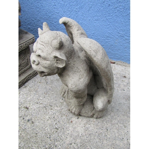 2089 - Composite Stone Gargoyle Figure