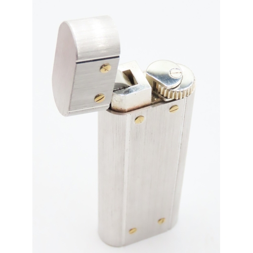 129 - Cartier 'Must de Cartier Paris' Swiss Made Cigarette Lighter with Original Presentation Case Present