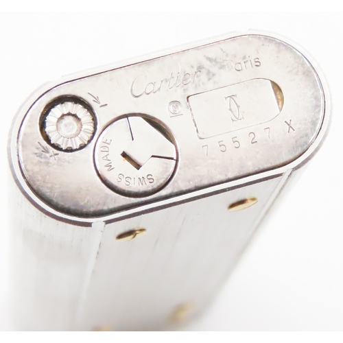 129 - Cartier 'Must de Cartier Paris' Swiss Made Cigarette Lighter with Original Presentation Case Present