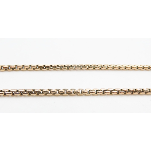 140 - 9 Carat Yellow Gold Box Link Chain 50cm Long