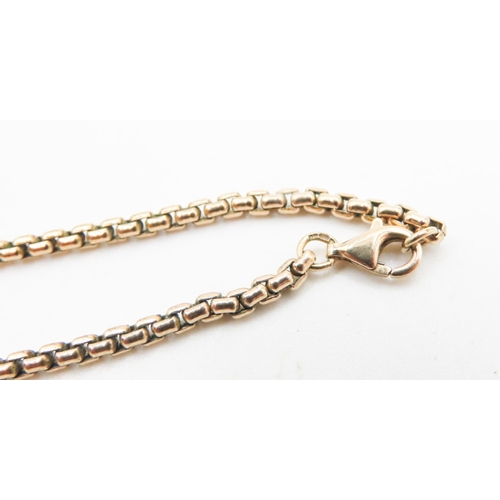 140 - 9 Carat Yellow Gold Box Link Chain 50cm Long