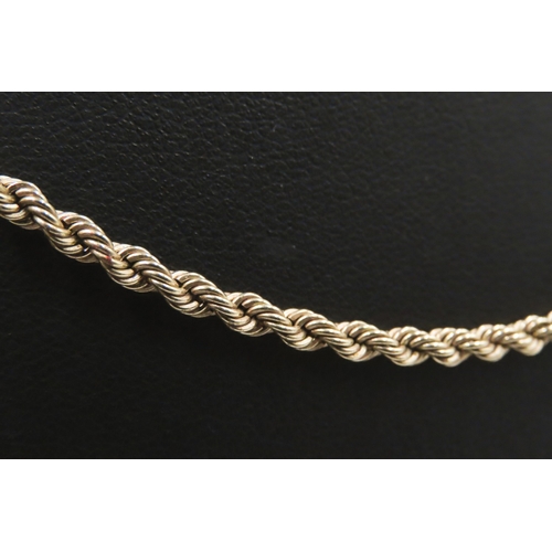 148 - 9 Carat Yellow Gold Rope Chain 50cm Long