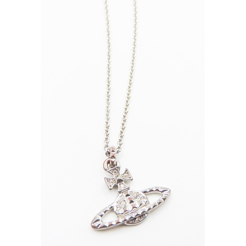 155 - Vivienne Westwood Gemset Ladies Necklace 50cm Long with Matching Bracelet 16cm Long with Original Po... 