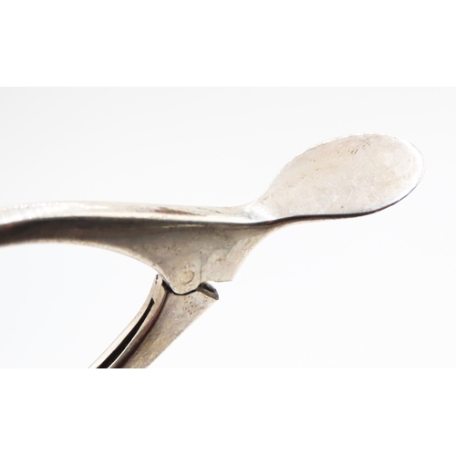 202 - Novelty Silver Wishbone Sugar Tongs 11cm Long