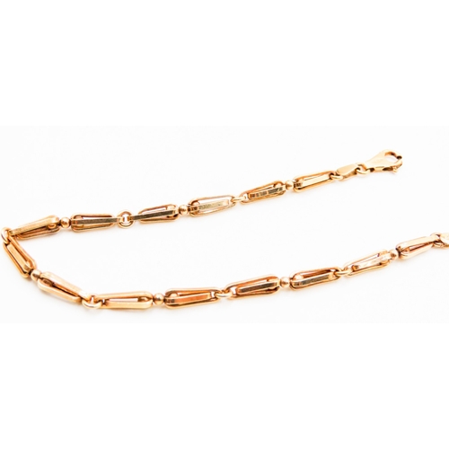 319 - 9 Carat Yellow Gold Fancy Link Bracelet 19.5cm Long