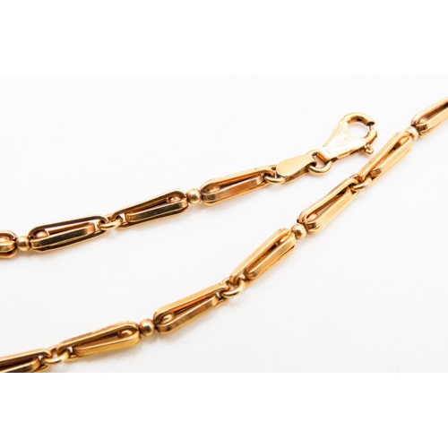 319 - 9 Carat Yellow Gold Fancy Link Bracelet 19.5cm Long