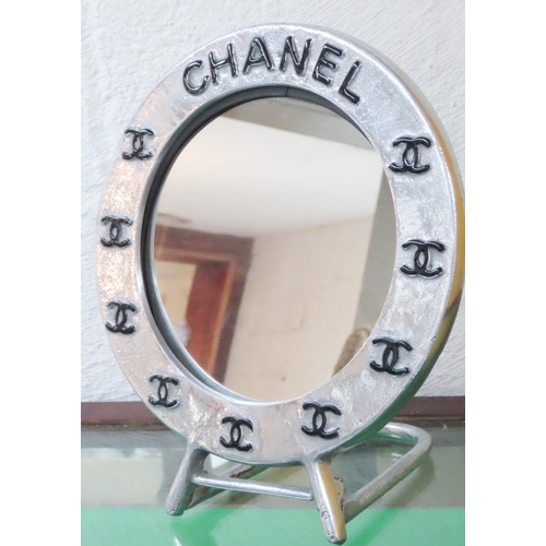 348 - Chanel CC Logo Table Mirror