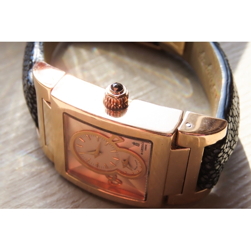 351 - de Grisogono Geneve 18 Carat Rose Gold Instrumentation Swiss Made Automatic Wristwatch Rose Gold Dia... 