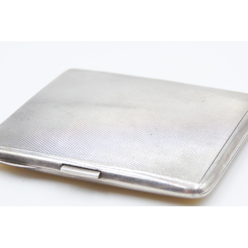 361 - Enamel Decorated Silver Cigarette Case by Mappin & Webb Ltd 8cm by 7cm