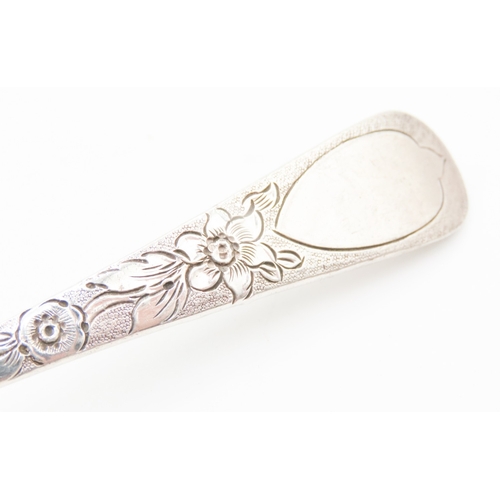 368 - Silver Berry Serving Spoon Attractively Detailed 18cm Long