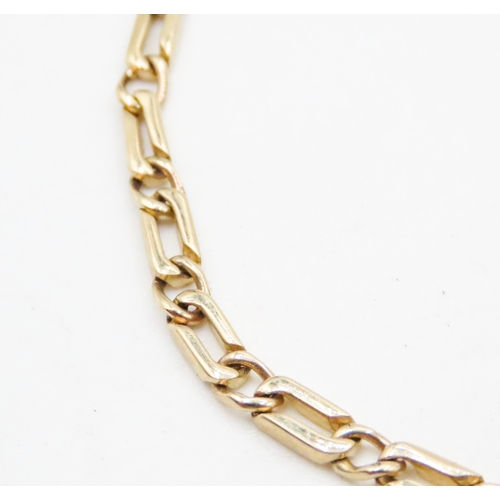 410 - 9 Carat Yellow Gold Fancy Link Bracelet 20cm Long