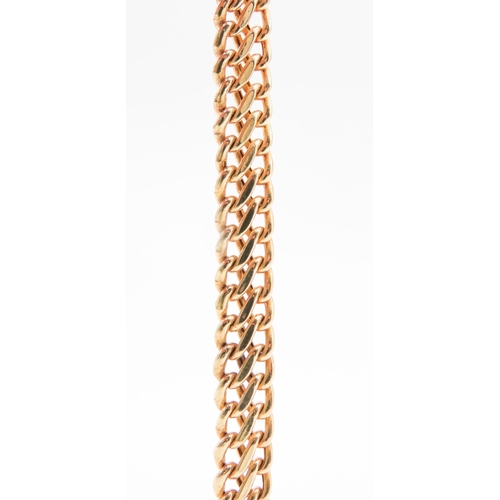 446 - 9 Carat Yellow Gold Woven Infinity Link Bracelet 18cm Long