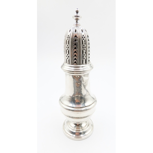 482 - Silver Pedestal Form Sugar Shaker 17cm High