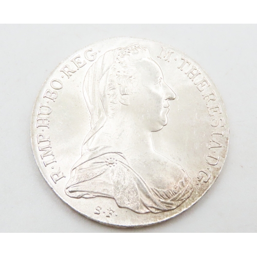 523 - Maria Theresia Silver Thaler Austrian Coin R.IMP.HU.BO.REG. M.THERESIA.D.G BURG.CO.TYR. 1780. X ARCH... 