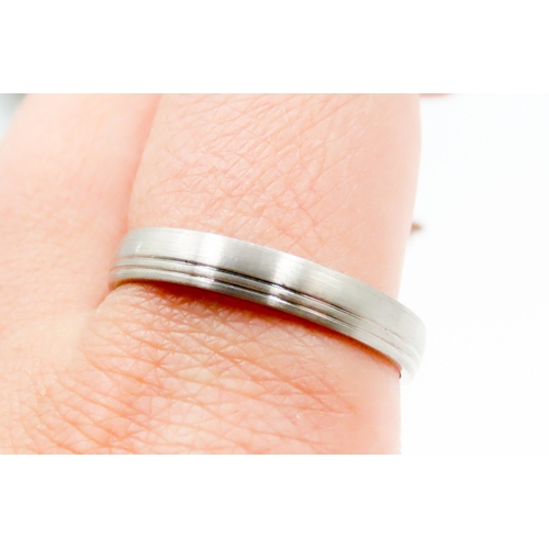 567 - Platinum Band Ring Size Z