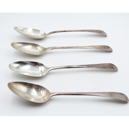 685 - Four Silver Serving Spoons