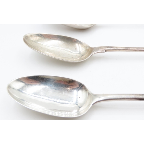 685 - Four Silver Serving Spoons