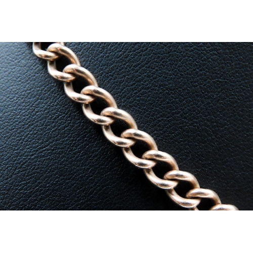 714 - 9 Carat Rose Gold T-Bar Chain Necklace 46cm Long