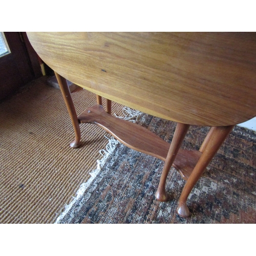 1006 - Mahogany Dropleaf Occasional Table Edwardian Approximately 22 Inches High x 22 Inches Long