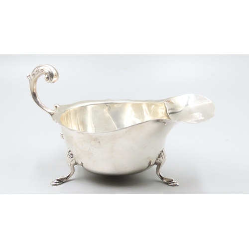 101 - Silver Sauce Boat 12cm Wide 6cm High