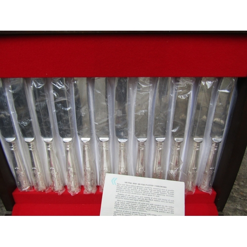 1017 - Full Canteen of Silver Plated Table Cutlery King William Pattern Purchased New 1979 by the Vendor Un... 