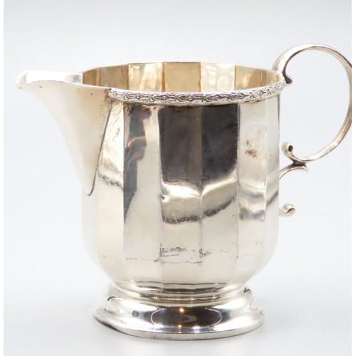 103 - Silver Cream Jug Pedestal Form 7.5cm High