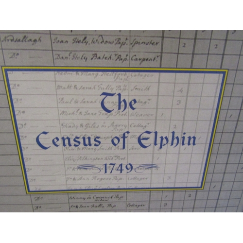 1036 - The Census of Elphin 1749 Edited by Mary Louise Legg with a Statistical Analysis by Brian Gurrin Pub... 