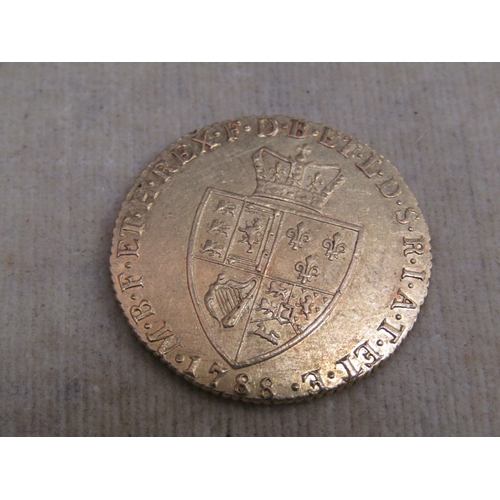 1068 - 1788 English Gold Coin with Portrait George III Side Profile