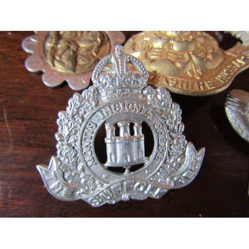 1084 - Collection of Various Military Cap Badges Quantity as Photographed