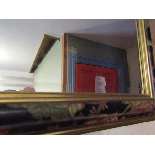 1100 - Rectangular Form Wall Mirror Japanned Frame Approximately 26 Inches High x 18 Inches Wide