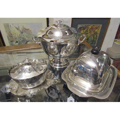 1105 - Various Silver Plate Table Ware Including Preserve Dish and Rest Tallest Approximately 9 Inches High