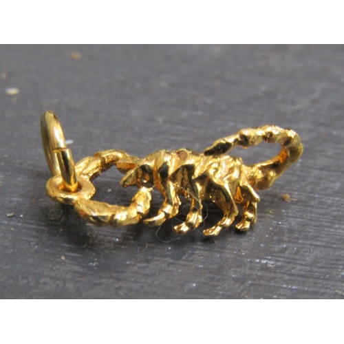 1122 - Eighteen Carat Gold Scorpion Charm