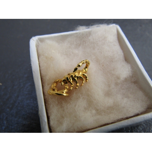 1122 - Eighteen Carat Gold Scorpion Charm