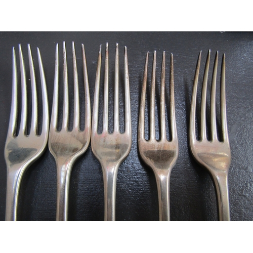 1126 - Set of Five Silver Table Forks