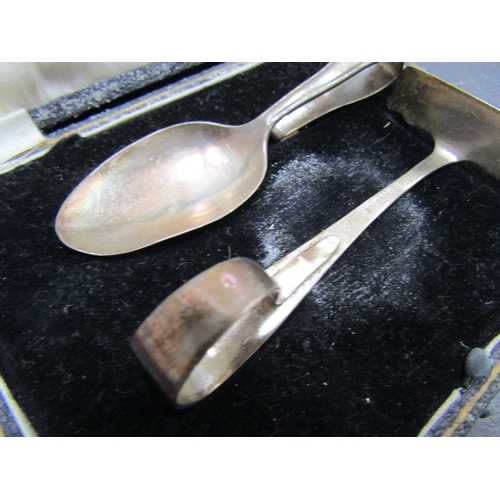 1139 - Silver Baby's Push Spoon Contained Within Original Presentation Box