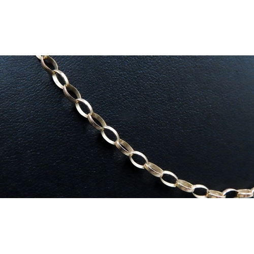 120 - 9 Carat Yellow Gold Oval Link Chain 52cm Long