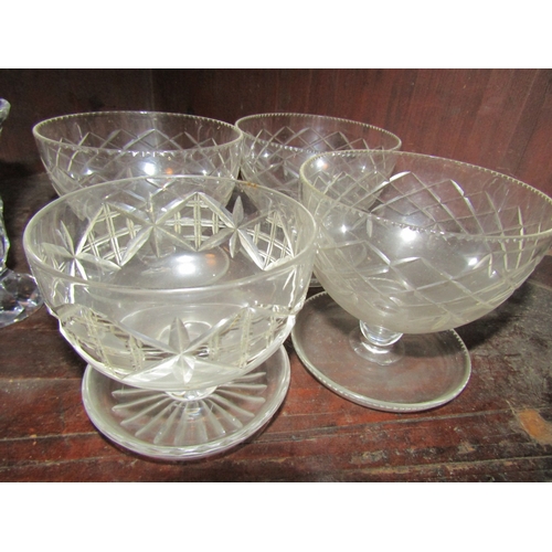 1218 - Collection of Various Crystal Including Whiskey Tumbler and Trifle Bowls Quantity as Photographed