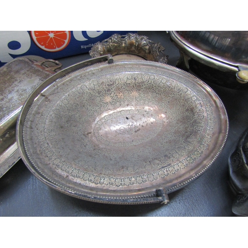 1235 - Large Collection of Antique Silver Plate Including Salver and Others Quantity as Photographed