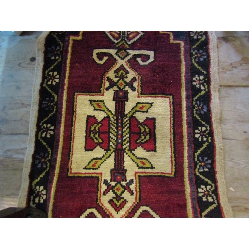 1358 - Persian Pure Wool Rug Approximately 3ft 6 Inches Long x 18 Inches Wide