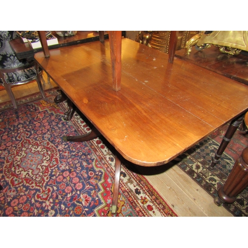 1391 - William IV Supper Table Approximately 4ft 6 Inches Wide x 31 Inches High Above Quatre Foyle Base