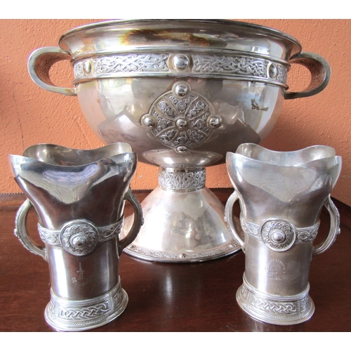 1393 - Irish Silver Ardagh Chalice Full Size Hallmarked Dublin 1909 by Weir and Sons Finely Detailed Throug... 