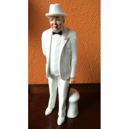 1396 - Royal Doulton Figure Sir Winston Churchill Approximately 11 Inches High