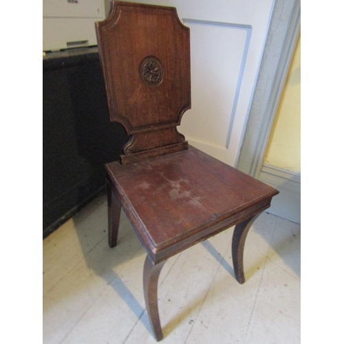 1414 - Regency Mahogany Side Chair Sabre Form Supports