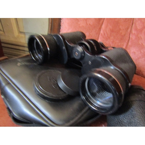 1435 - Two Pairs of Binoculars with Carry Cases